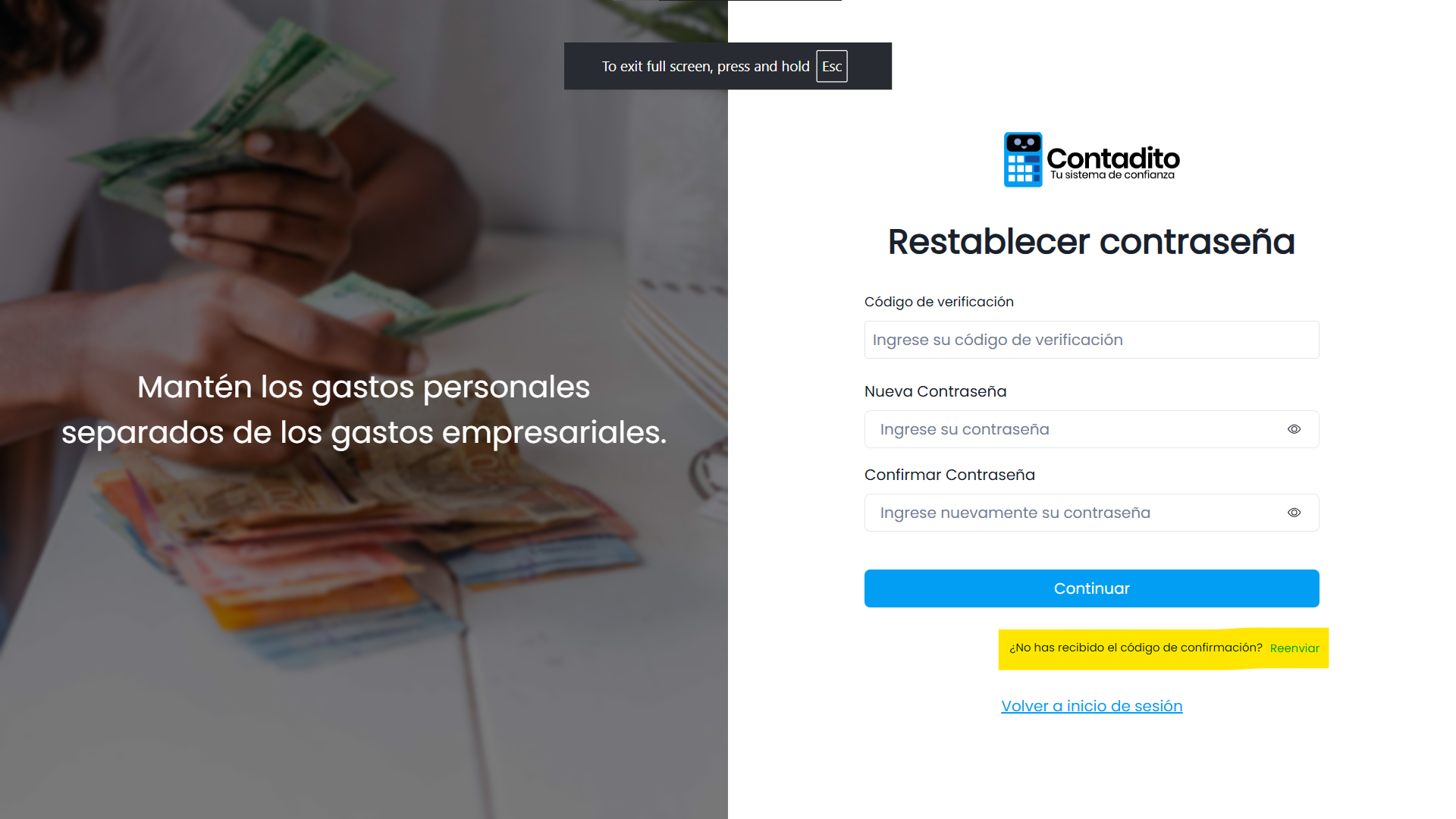 Pasos para recuperar tu contraseña