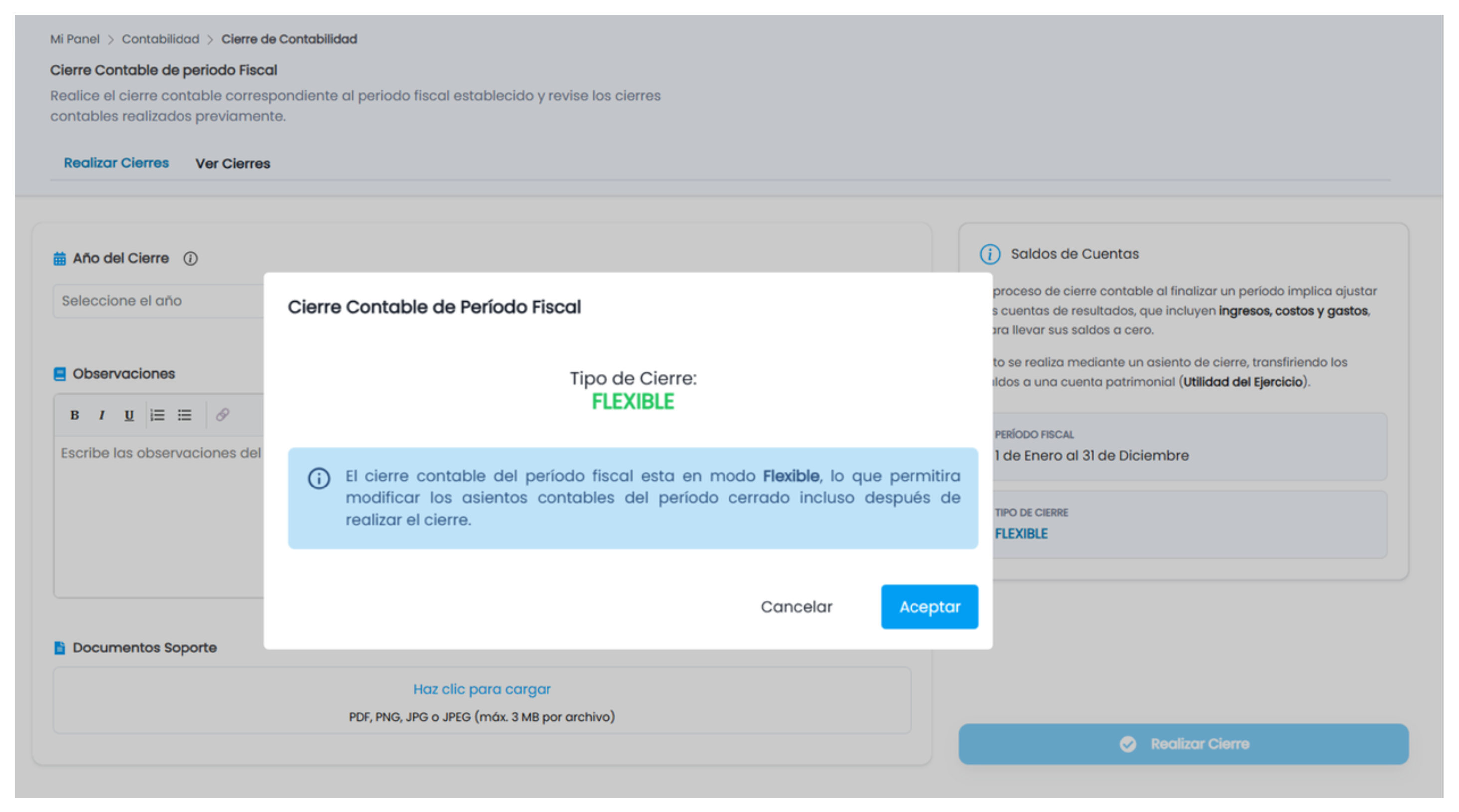 Pasos para realizar el cierre contable