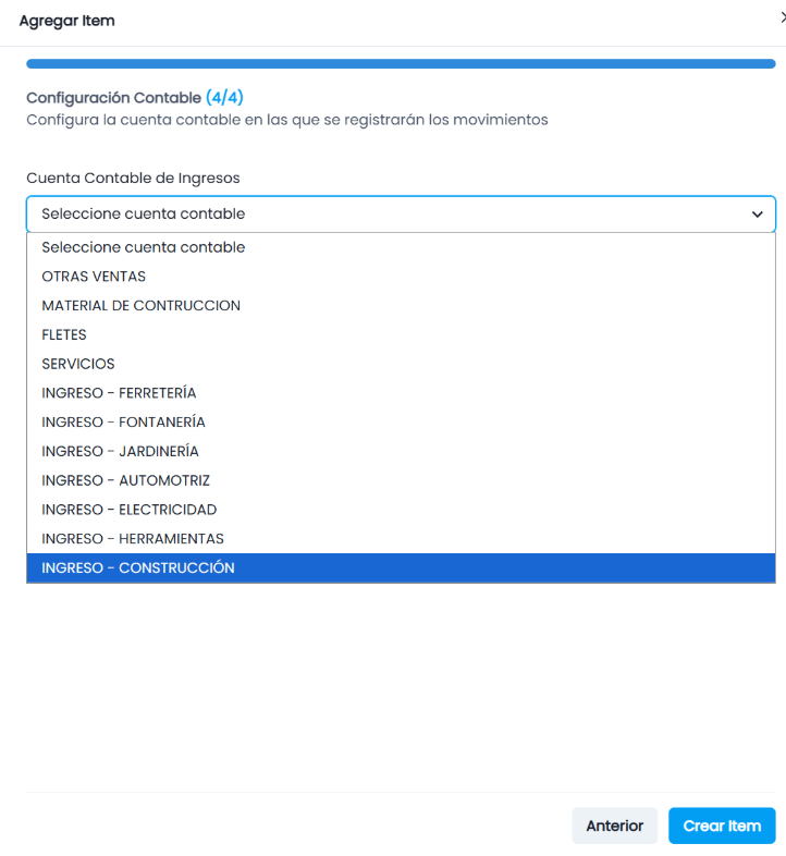 Paso 4: Configuración Contable