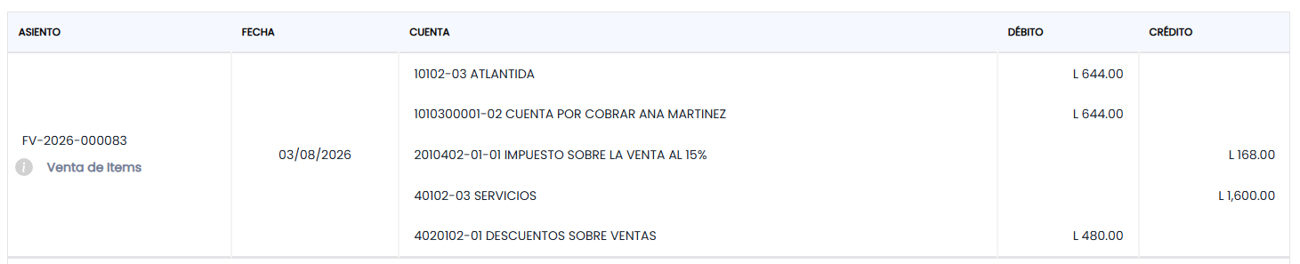 Vista del Libro Diario