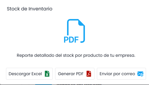 Opciones Disponibles