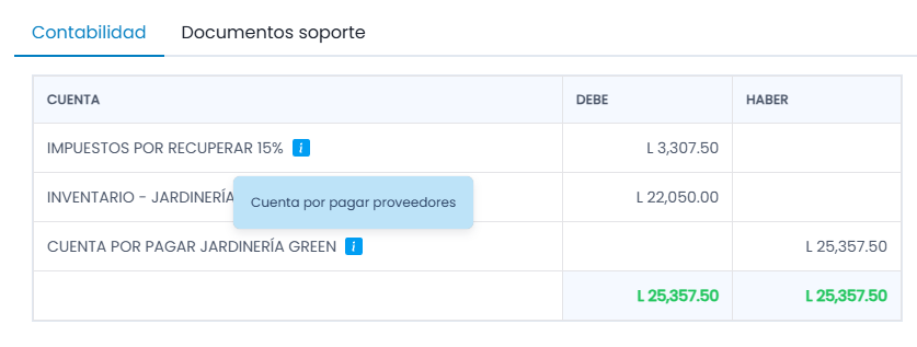 Comentarios rápidos en asientos