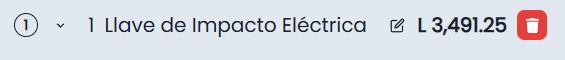 Opciones y Carrito de Venta