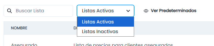 Búsqueda y Acciones Principales