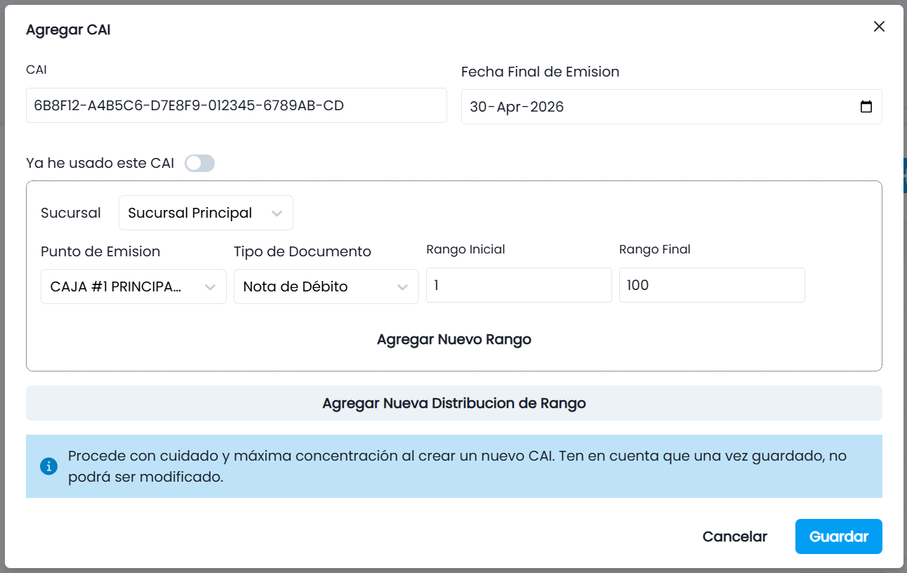 Nota de Débito