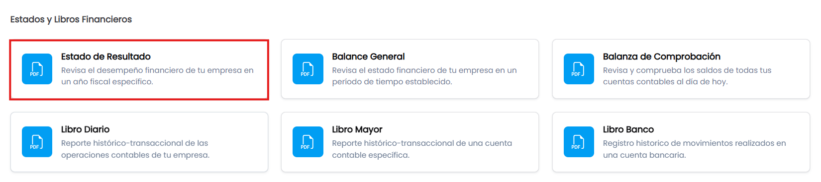 Acceso al reporte