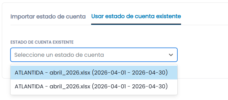 2.2 Opción B: Seleccionar un Archivo Existente