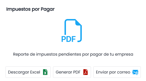 Opciones Disponibles