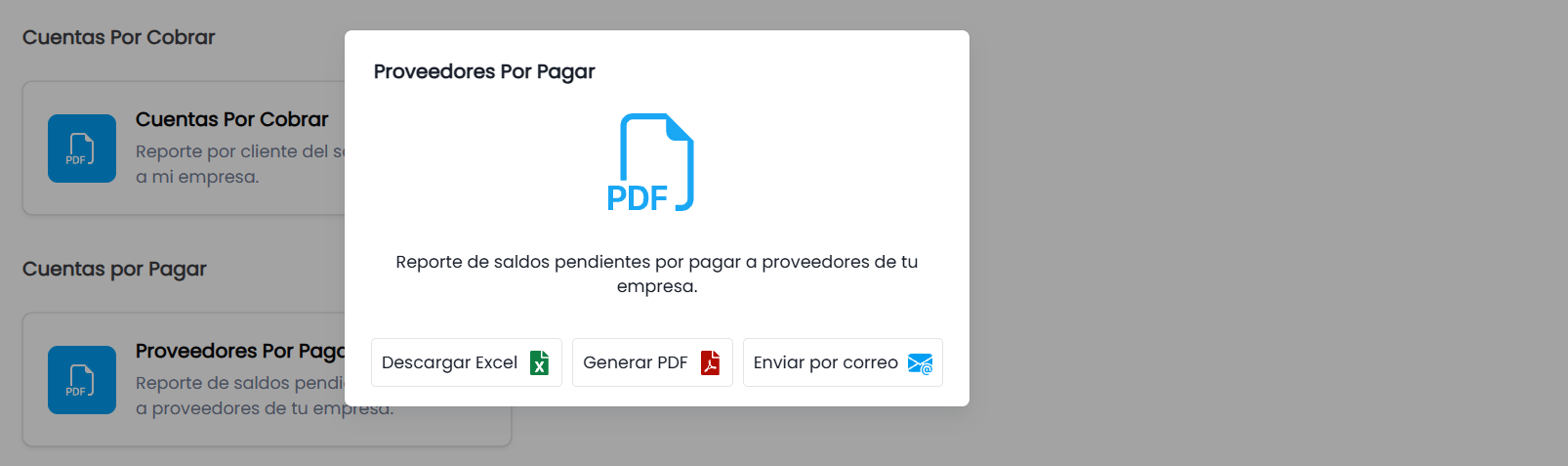 Acceso a los Proveedores Por Pagar