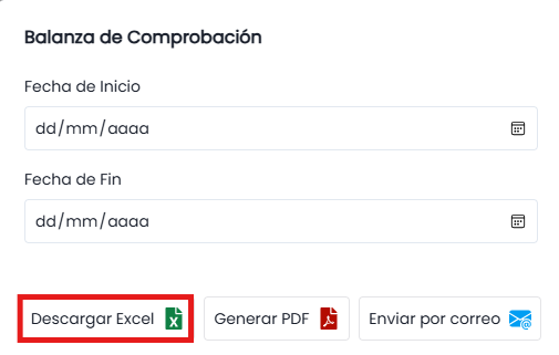 Opciones Disponibles