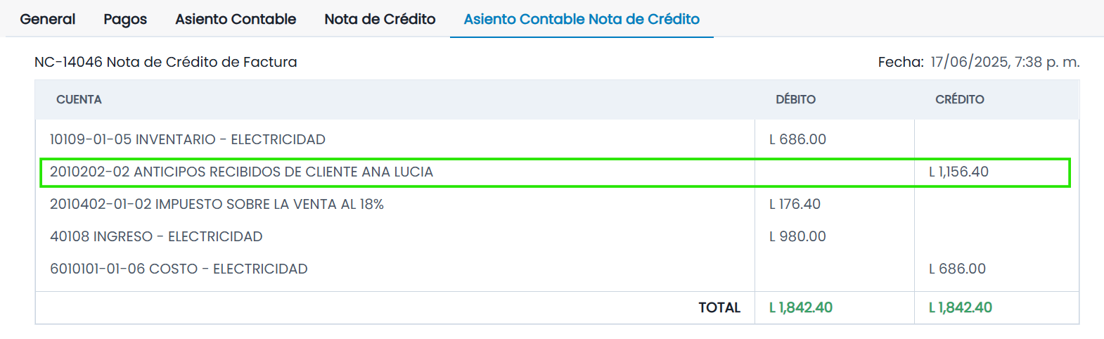 Datos adicionales
