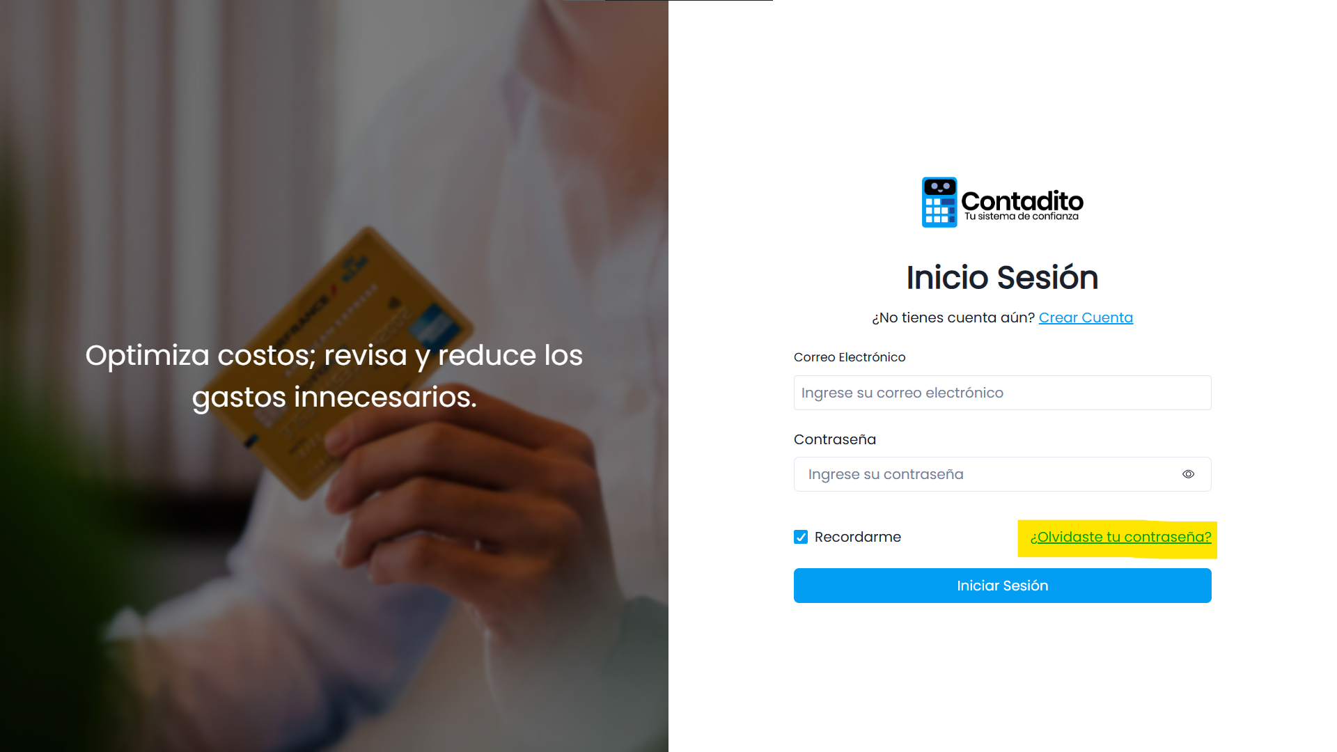 Pasos para recuperar tu contraseña