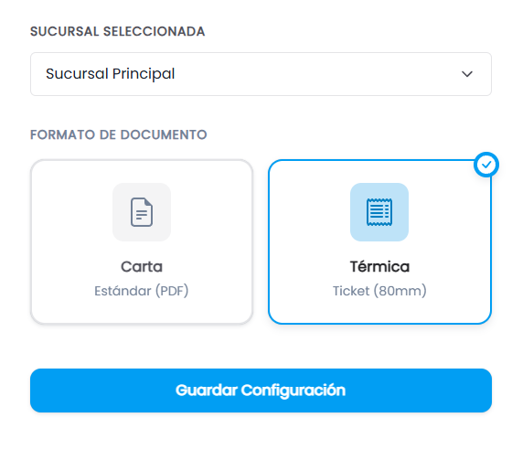 Nuevo Formato de Cotización: Térmico