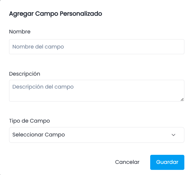 Agregar Campo Personalizado