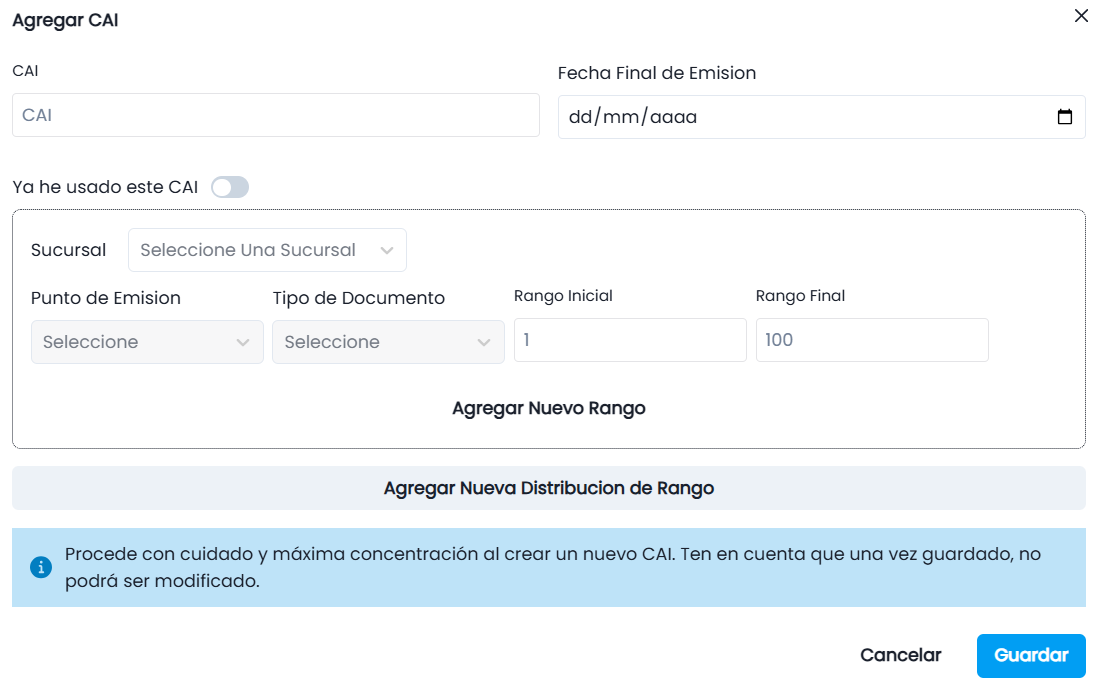 Campos del Formulario