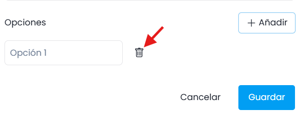 Configuración de Opciones Múltiples